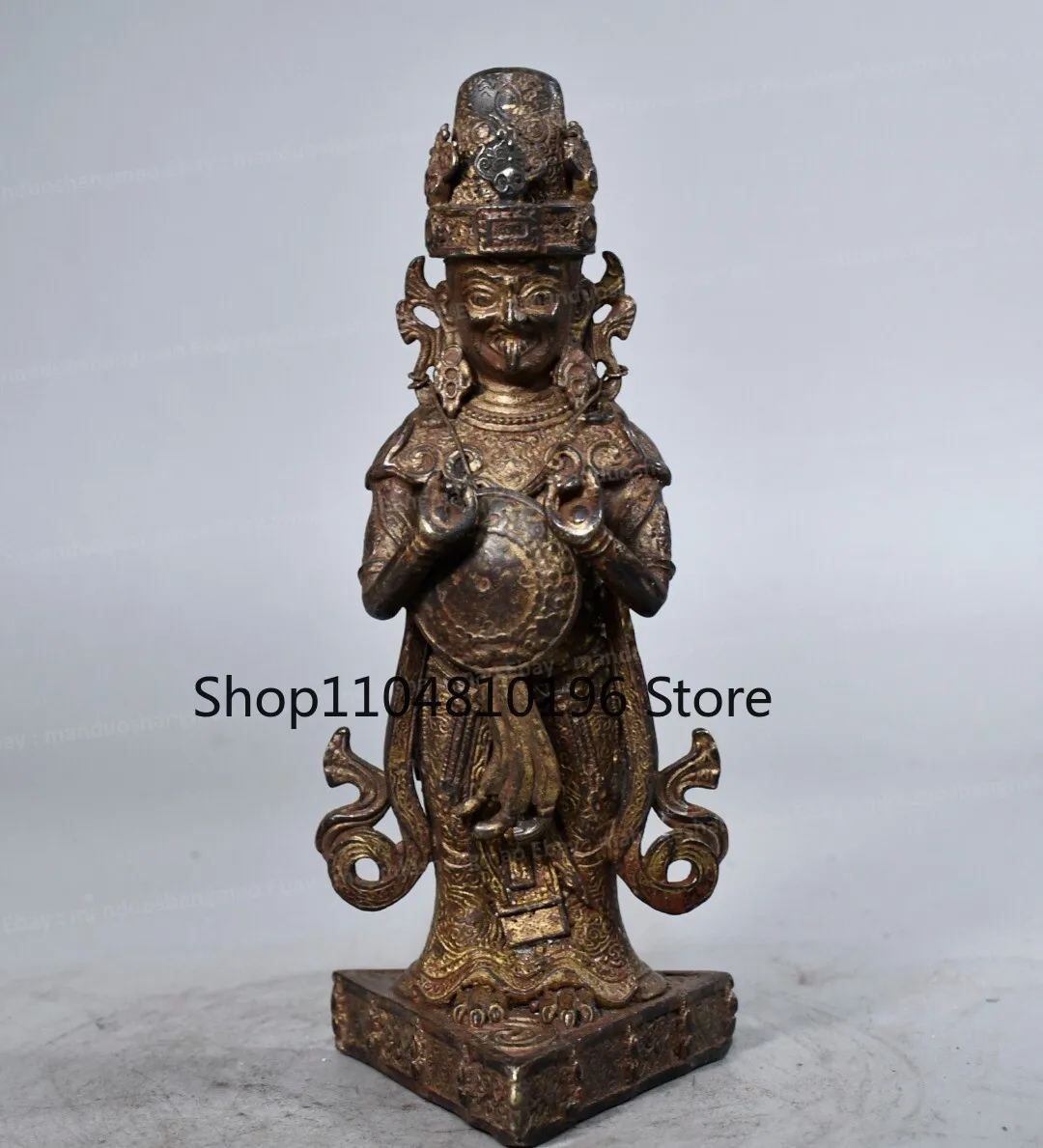 Northern Wei Dynasty Ksitigarbha Bodhisattva Antique Bronze Buddhist Sculpture