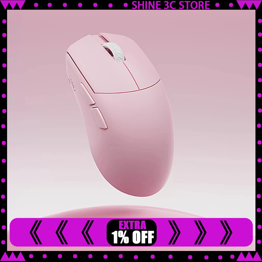 

LAMZU MAYA Pink Wireless Mouse PIXART3950 Sensor 8K FPS Gaming Mouse 45g Lightweight PC Gmaer Accessories Gifts