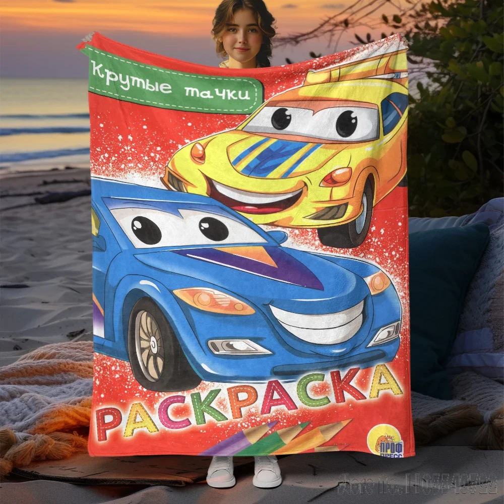 

Film McQueen 95 Cars Cartoon 3D Printed Cute Kids Blanket Throw for Bed Sofa Decor Fleece Nap Blankets Boys Girls Children Gift