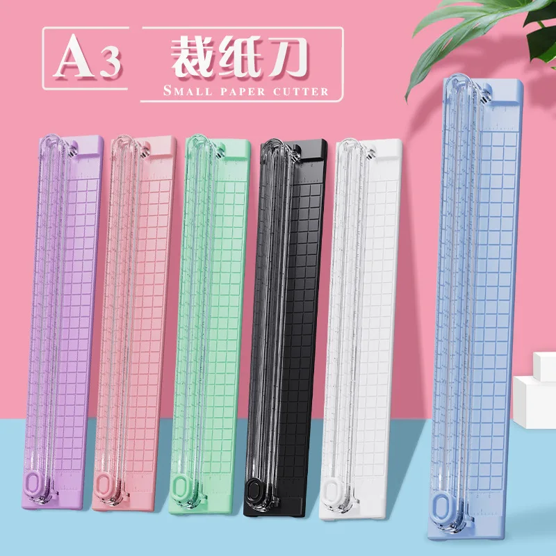 

paper cutter A3 Two way mini kawaii stationery suitable for cutting photos/cardboard/packaging paper/Plastic card paper cutter