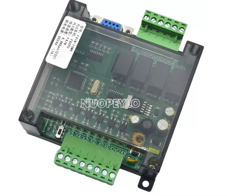 Industrial control board plc simple small programmable controller fx1n-10/14/20 touch screen RS232 with shell