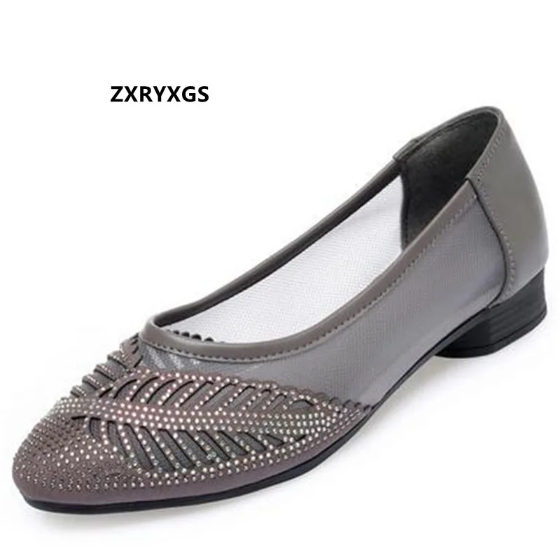 

2023 High Quality Microfiber Mesh Shoes Summer Fashionable Sandals Comfortable Casual Shoes Rhinestones Sandals for Women Shoes