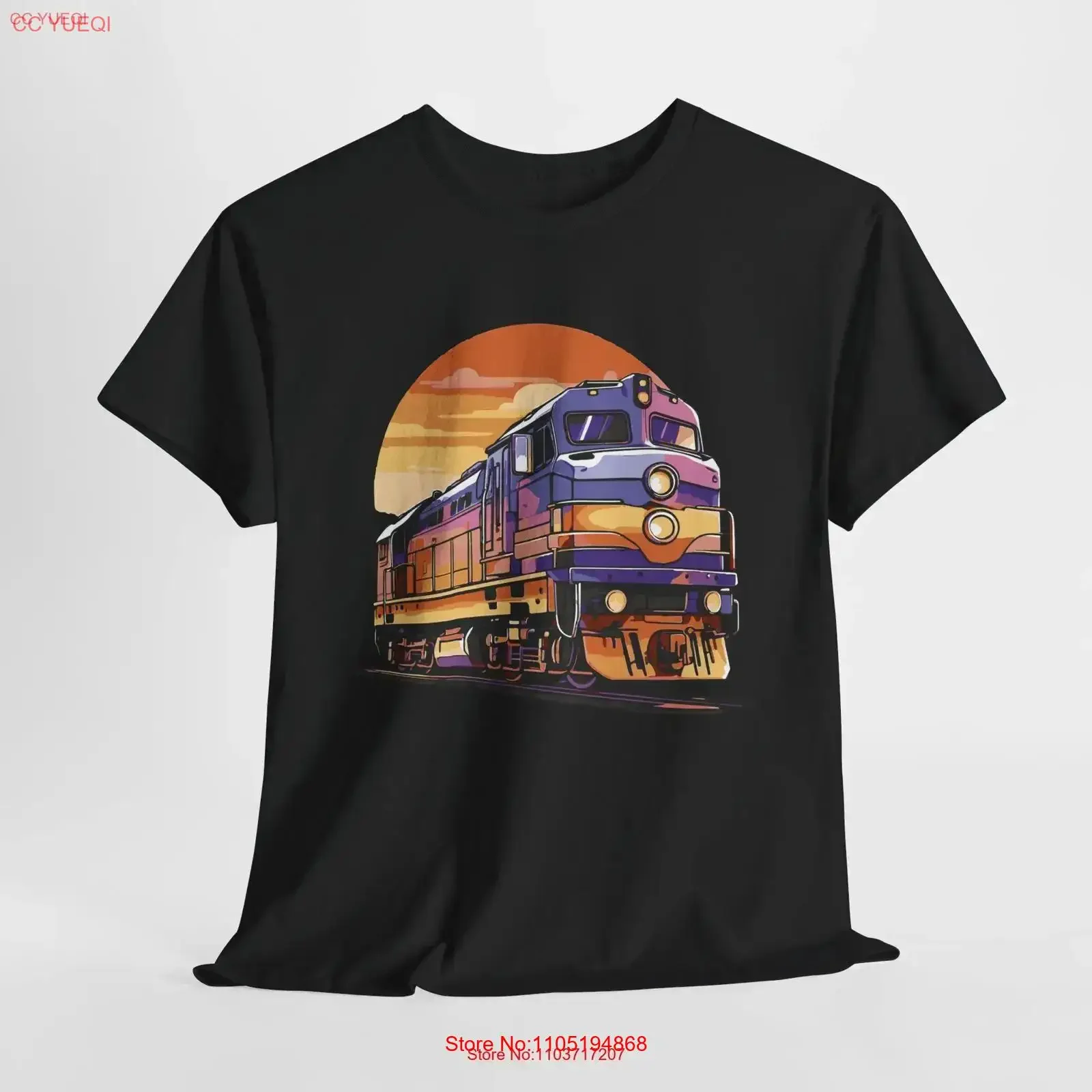 Vintage Trains Locomotive T Shirt Retro Railroad Train Enthusiast Cotton Lover Steam Engine Top vintage Washed designer clothes
