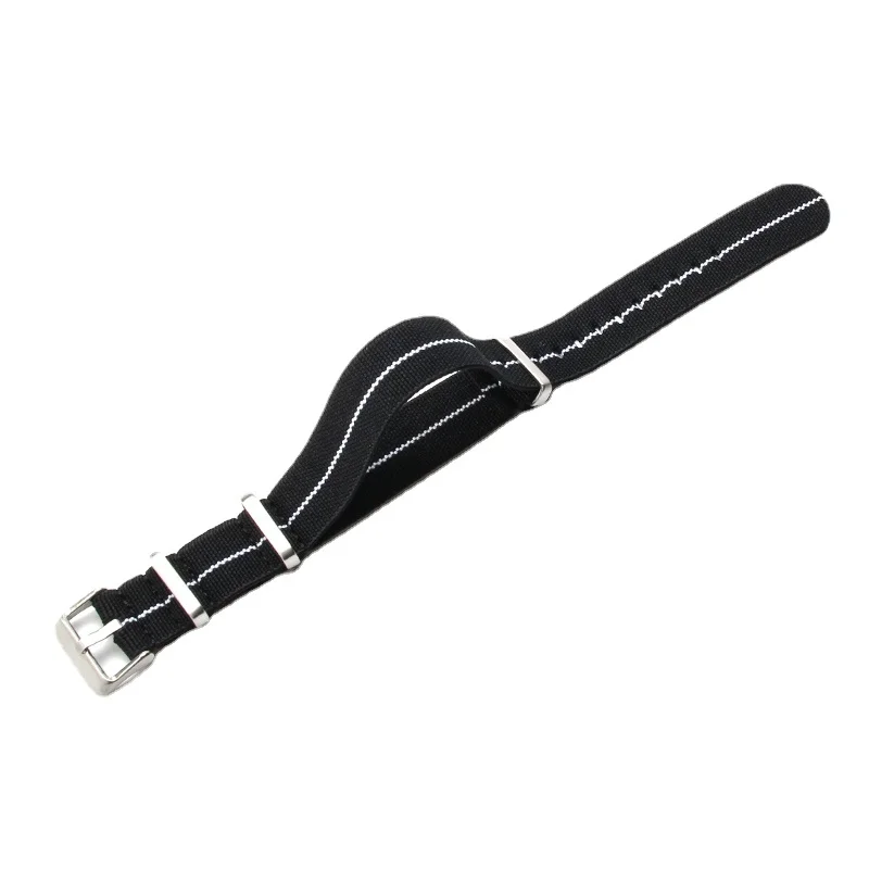 Retro Parachute Nylon Watch Strap for Rolex Tudor Biwan Omega Heuer Iwc Men High Density Knitting 18 20 22mm Replace Accessories