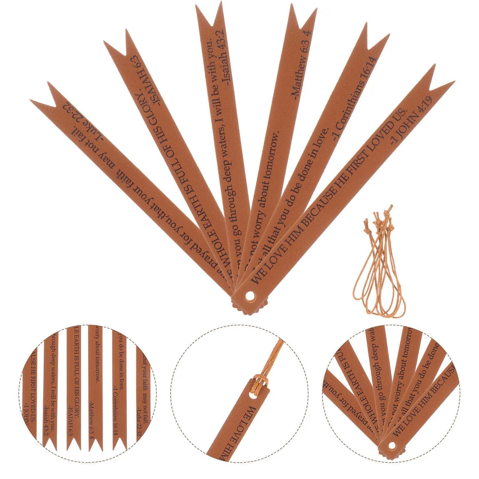 

6Pcs Bookmarks Bible Verses Premium Material Chic Stylish Art Book Lovers Office School Supplies Gifts