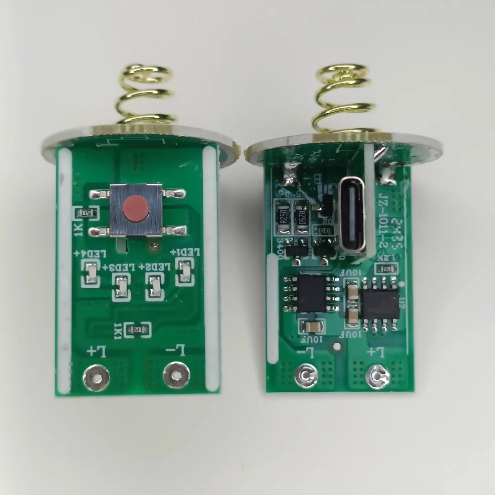 

3-4,2 В светодиодная плата драйвера Type-c = Micro USB перезаряжаемый фонарик драйвер переключателя печатной платы для 18650 = 26650 батареи 31*19,6