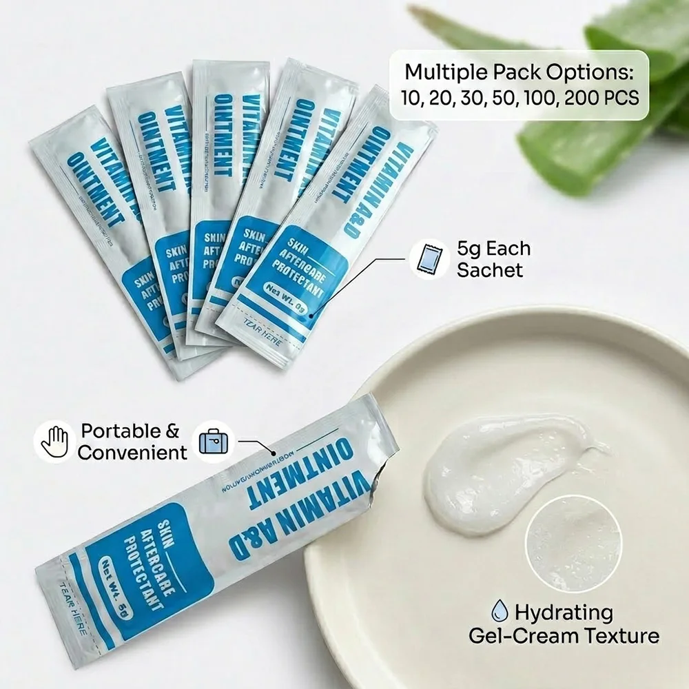 200/100/10pcs Tattoo Aftercare Cream Anti Scar Vitamin Ointment Permanent Makeup Tattoo Repair Gel Body Art Tattoo Accessories