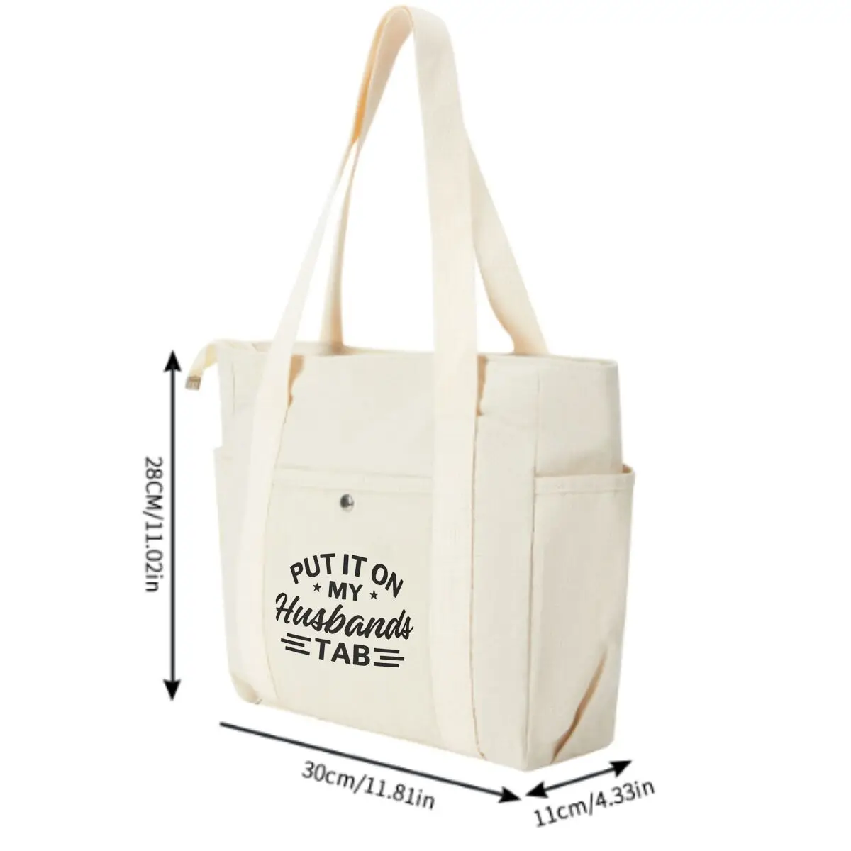 Coloque as maridos aba portátil nova sacola de mão