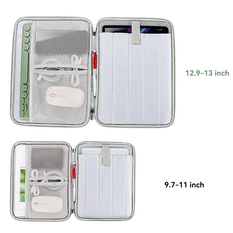 A35Q-Multi-Functional Portfolio Travel File Organizer For 12.9-13 Inch Tablet Sleeve Case Tablet Carrying Bag