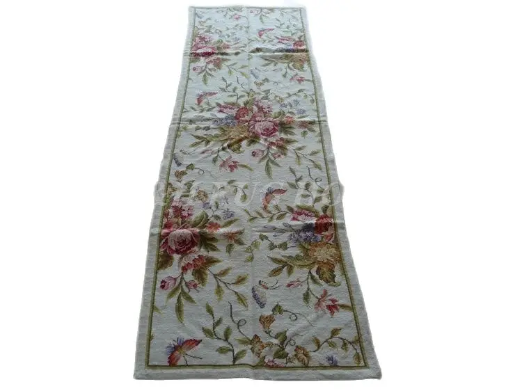 Free shipping 10K 2.5'X8'  needlepoint handmade runners,100% New Zealand wool rug runner carpet