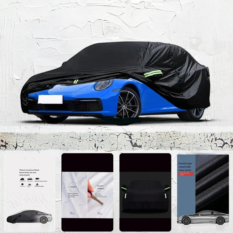 

For-Porsche-911-Anti-UV-Sun-Shade-Rain-Snow-Resistant-Dustproof-Black-cover-Car-umbrella-Full