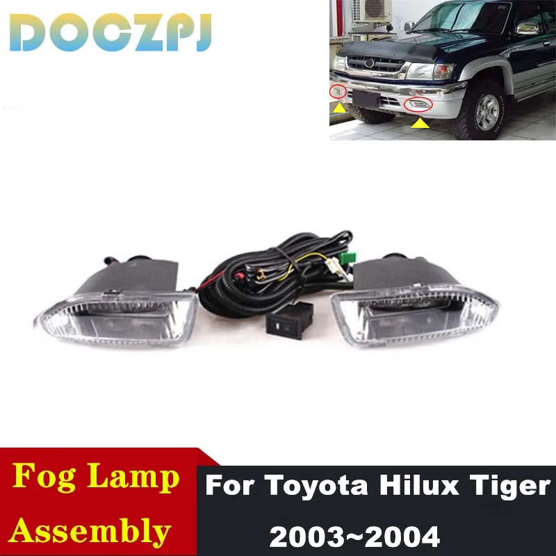

Halogen Fog Light Assembly For TOYOTA HILUX TIGER 4WD 2003 2004 With Switch Wiring Bar Light Upgrade Kit Set