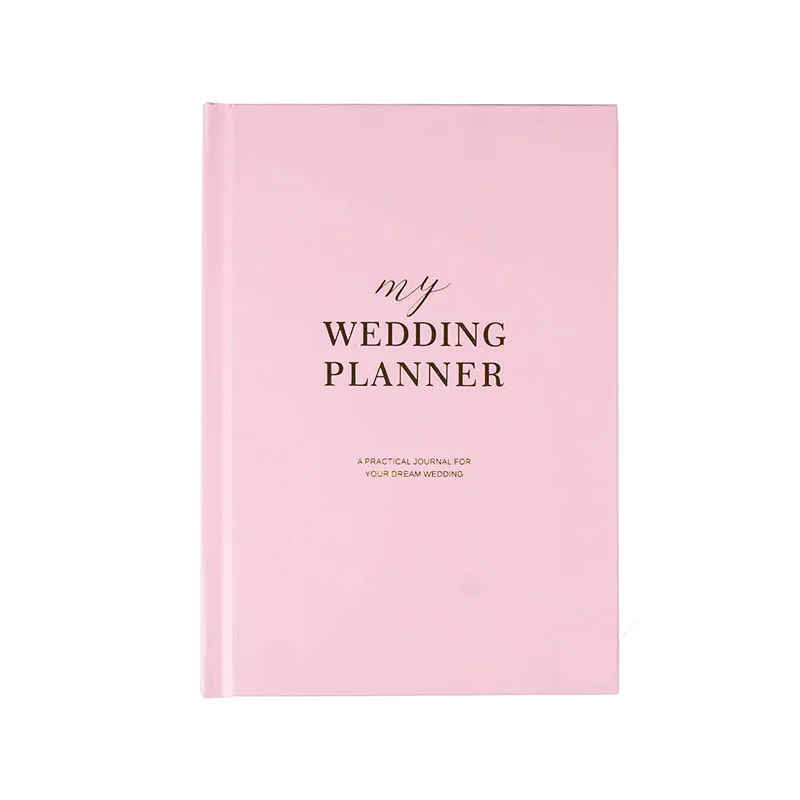 A5 Hardcover Wedding Planner Multicolor Optional Hard-shelled Wedding Planning Bridal Book for Budget Planning