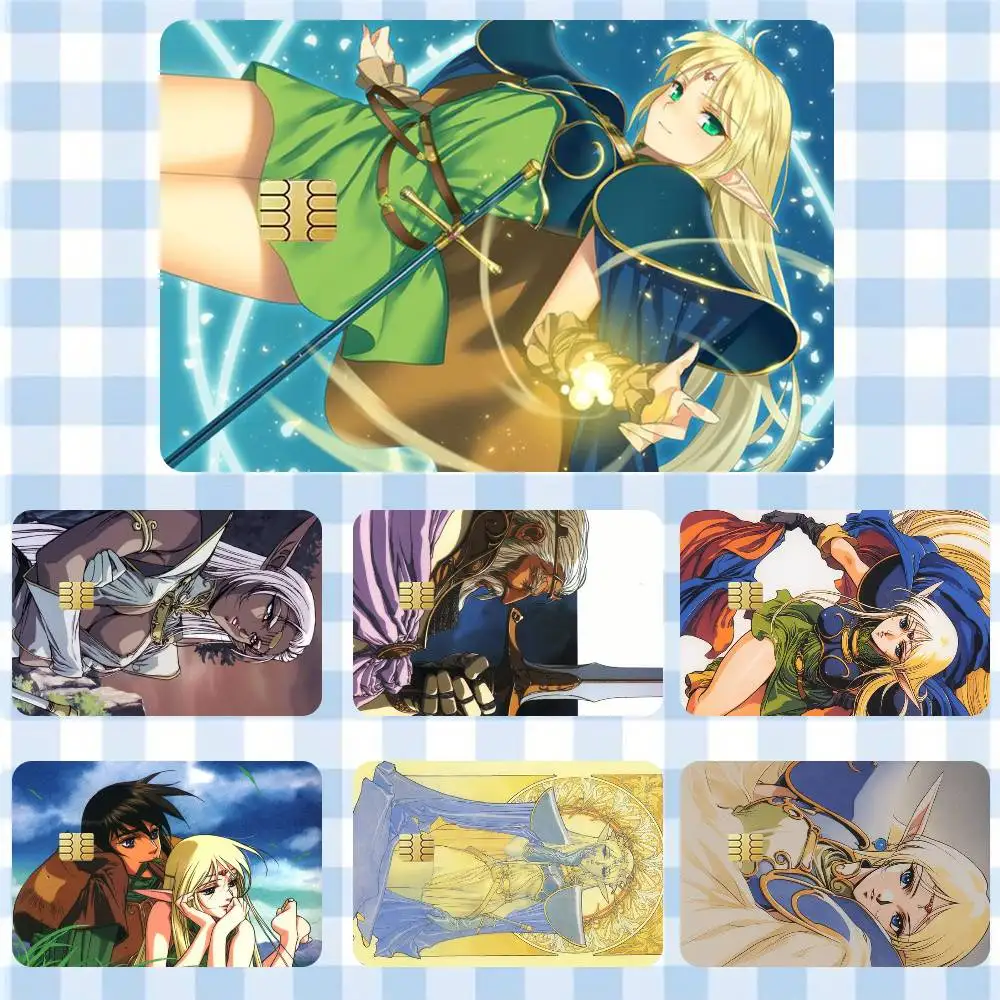 

Record of Lodoss War Anime Sticker Film Tape Skin for Credit Card Debit Card Cartoon Waterproof Stickers