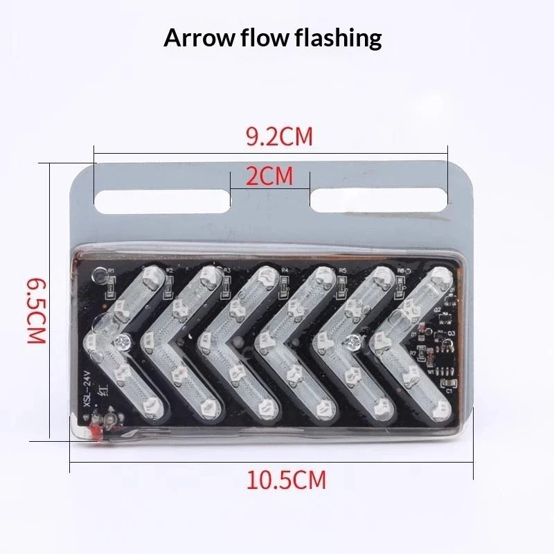 LED Arrow Strobe Light Waterproof Universal 12V 24V for Pickup Truck Trailer Turn Signal Warning Light