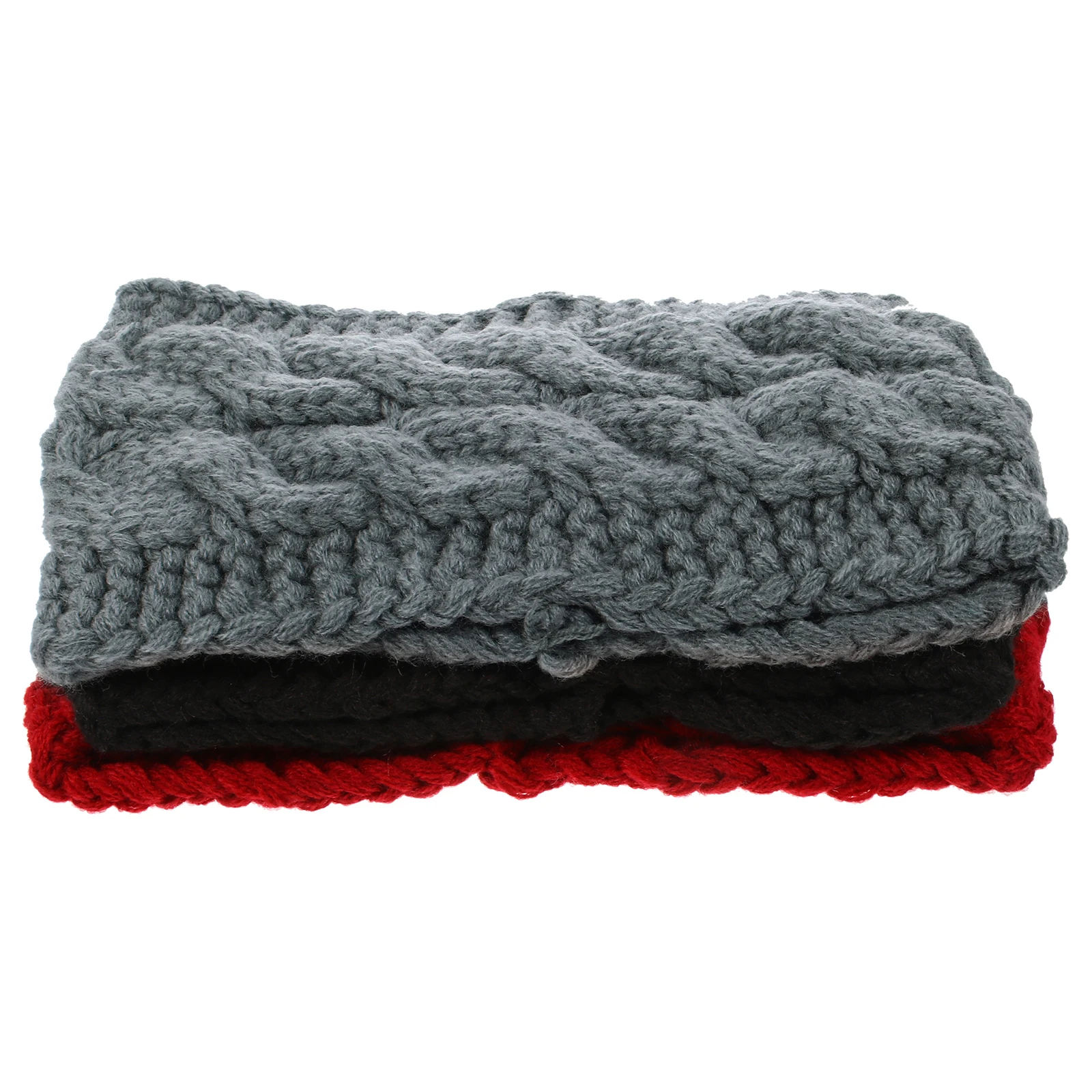 

3pcs Women Headbands Knit Ear Warmers Lightweight Elastic For Ski Yoga Outdoor Sports Keeps Ears Warm Perfect Gift