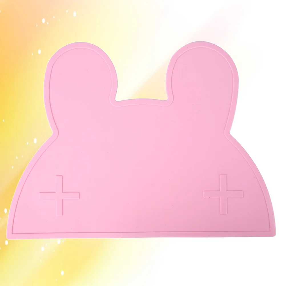 

Silicone Rabbit Placemat for Pieces Reusable Easy Clean Dish Mat Safe Eco-Friendly Table Mat for Home Restaurant Use