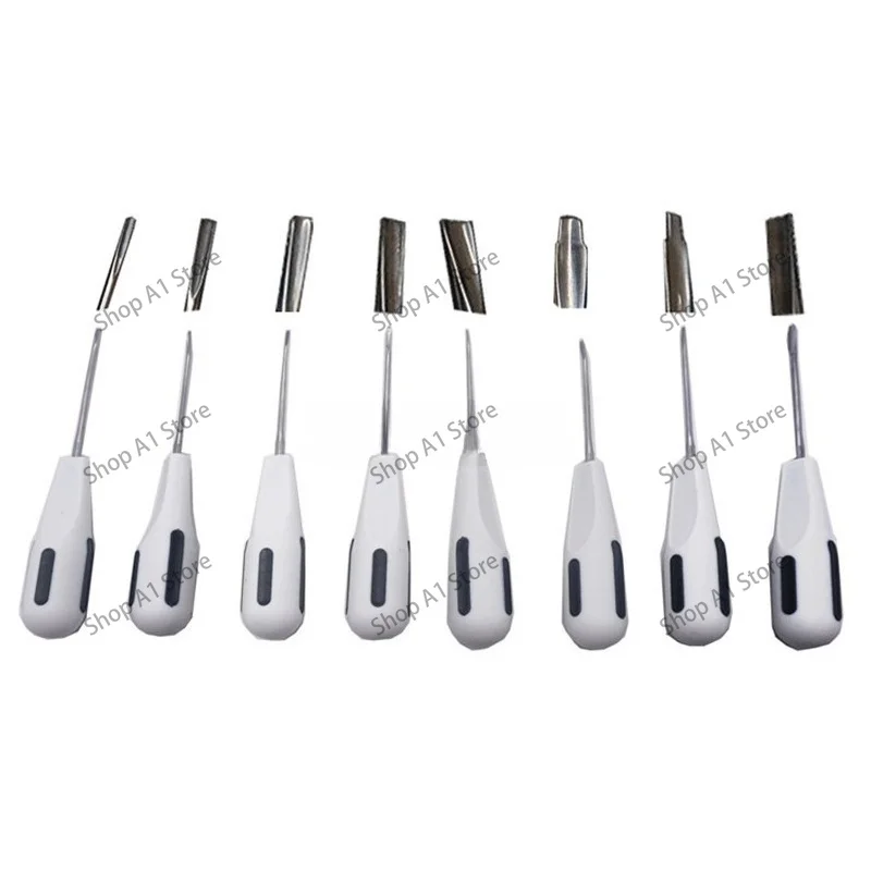 Dental Extraction Kit - Minimally Invasive Tooth Forceps Set, 8-Piece Oral Surgery Tools with Elevators & Luxators