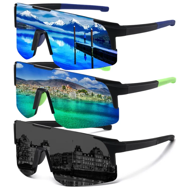 المتضخم الرياضة واقية النظارات الشمسية الرجال مرآة الموضة في الهواء الطلق الدراجات نظارات 2026 جديد المضادة للأشعة فوق البنفسجية يندبروف ظلال النظارات