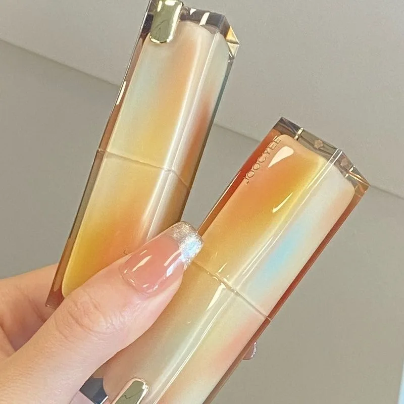 JOOCYEE Kryształowa Pomadka Lustrzany Błyszczyk do Ust Nieprzywierający do Kubka Nawilżający Balsam do Ust Nawilżające Pomadki z Barwieniem