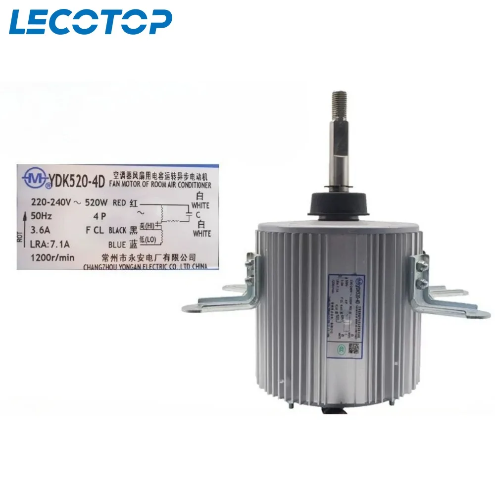 

New YDK520-4D 220V 50Hz 520W AC Fan Motor For Midea Central Air Conditioner Conditioning Spare Parts