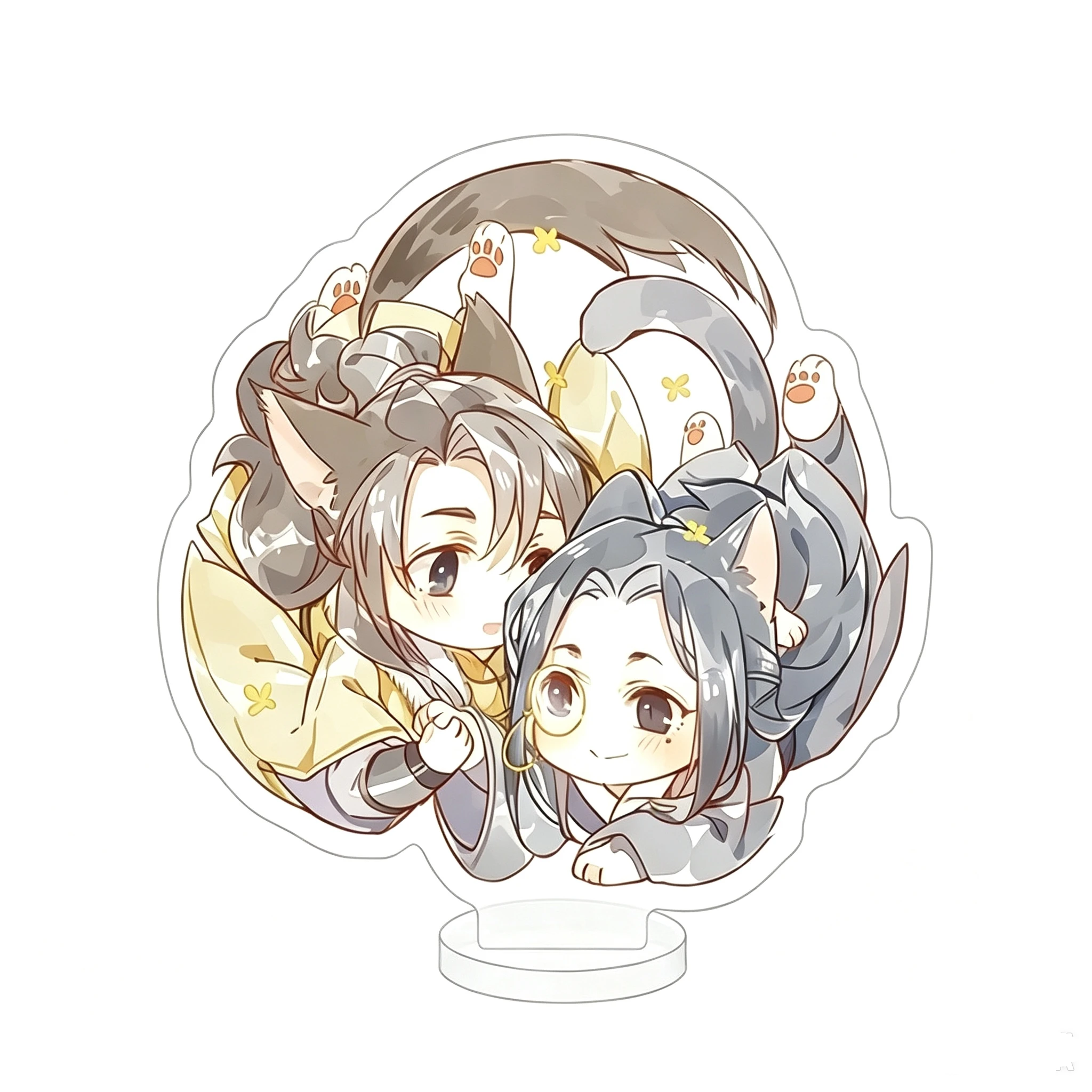 Sha Po Lang Gu Yun Chang Geng Cosplay Acrylic Figure Stand Model Cute Cartoon Desk Decor Accessories Anime Fans Gift Collection