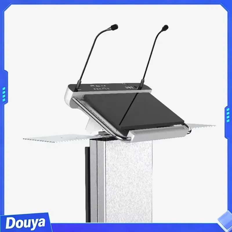 HAIJIE HJ-YJ27H 23.8'' Interactive Digital Wood Steel Electric Lectern Podium Enhanced Learning Equipment