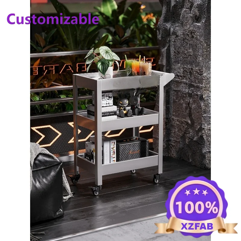 Factory Direct 2026 Book Snacks Household Mobile Storage Shelf Cart