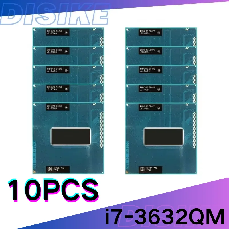 10PCS i7-3632QM i7 3632QM SR0V0 Core  2.2 GHz Quad Core 8 Thread  I7 3632QM 6M 35W Socket G2 / rPGA988B