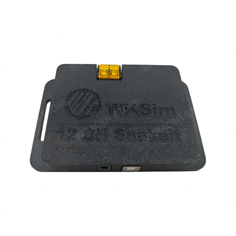 

WKSIM Simracing Game Wind Speed and Vibration Simulator Universal 12-Channel Control Box Hand Gear Seat and Pedal Converter Box