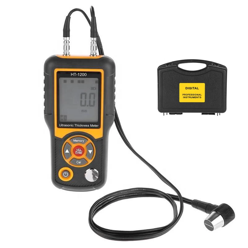 HTI HT-1200 Coating Ultrasonic Thickness Meter 2.2~225mm Range Ultrasonic Coating Gauge Sonigauge