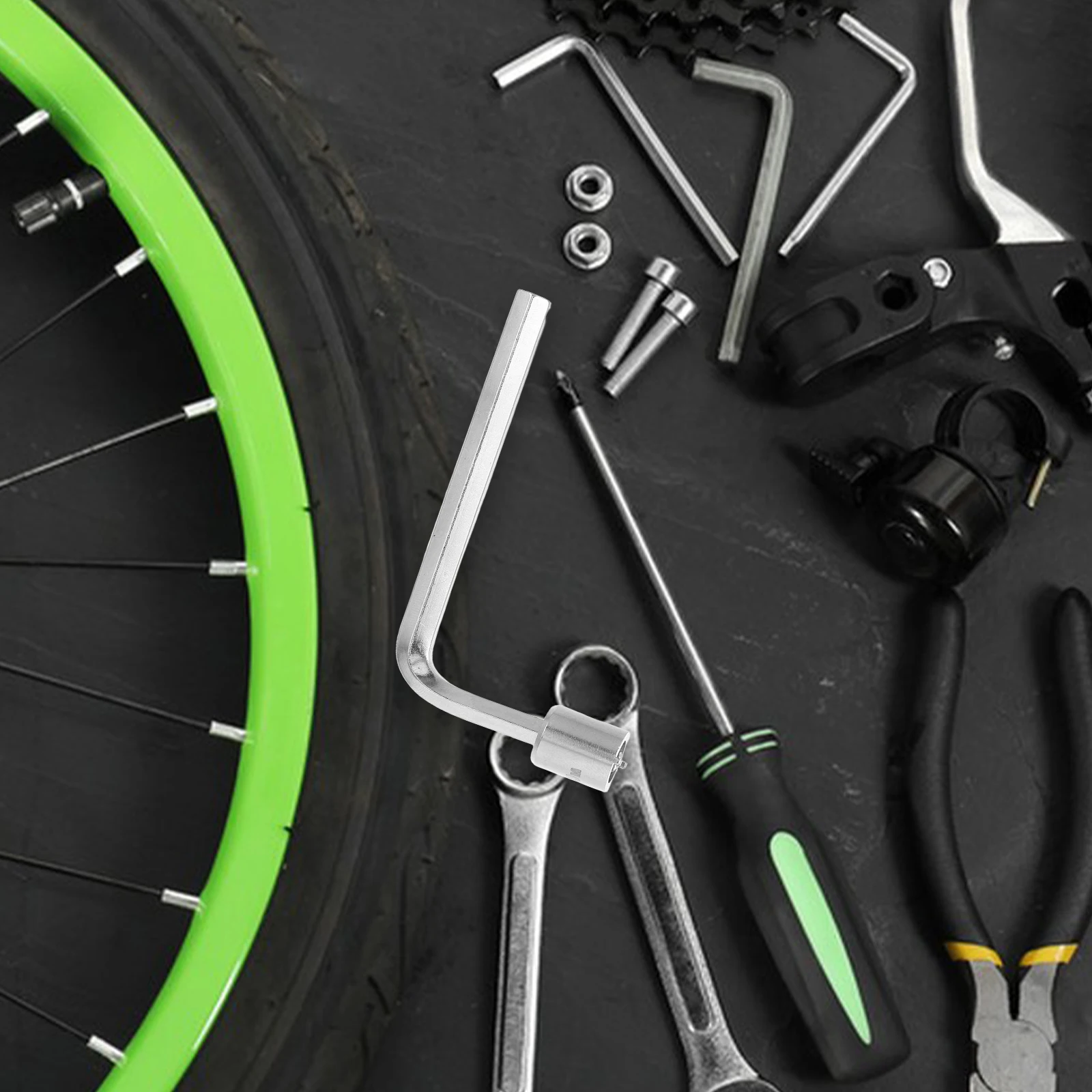 

Mainshaft Sprocket Wrench Professional Bike Repair Tool Precise Bicycle Bottom Bracket Removal Chainring Nut Wrench Bike