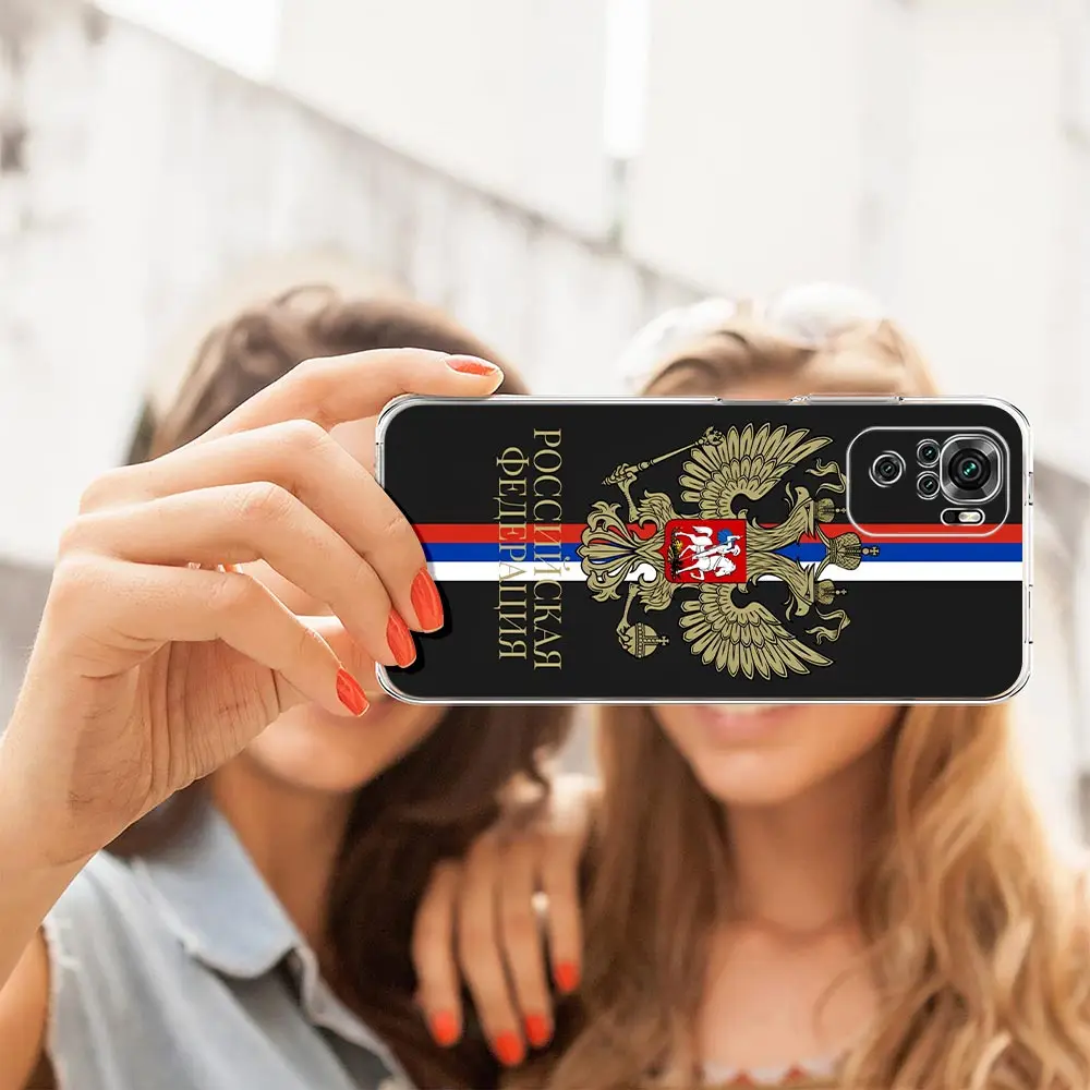 Rússia omsk bandeira sisteriana caso de telefone para xiaomi redmi nota 14 13 12 4g 9 8 10 11 pro plus 5g 14c 13c 12c 10c 9c capa clara