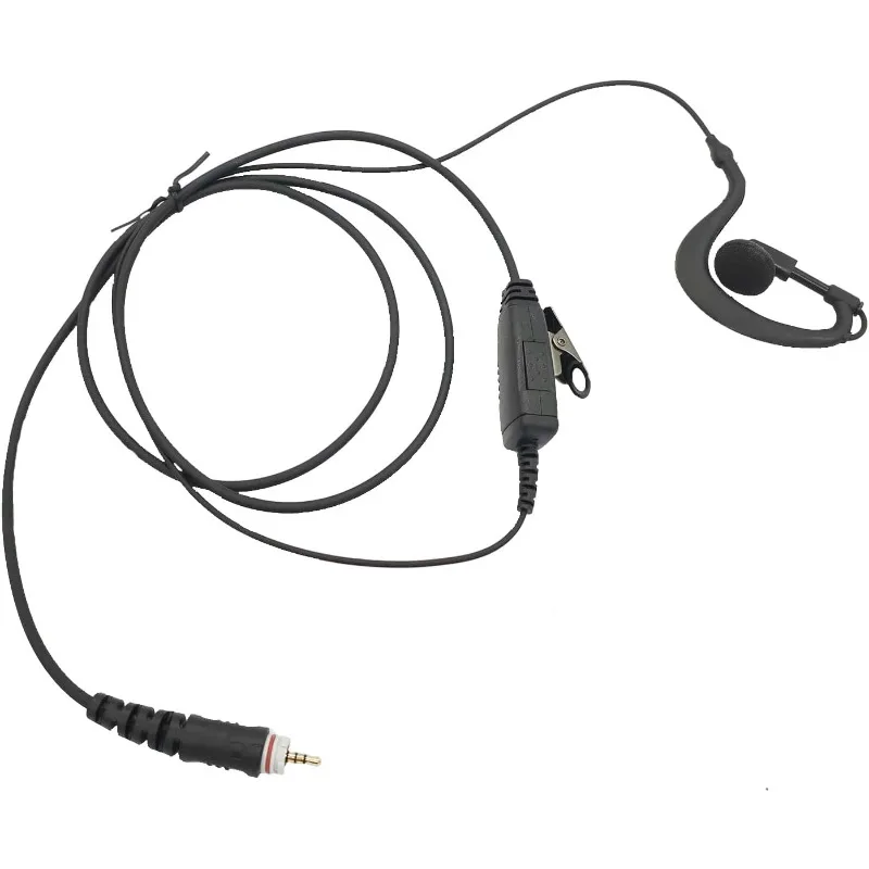 G Shape Earhook Two Way Radio Earpiece Ptt Mic Headset Walkie Talkie Headphone Compatible with Motorola clp1010e clp1080e clp 10