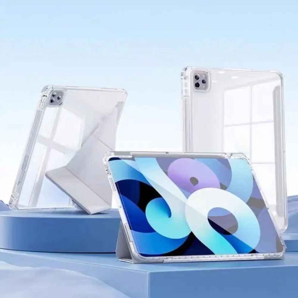 

TPU Thin Tablet Case Solid Cover Shockproof Clear iPad Cover Multi-functional Drop-proof for iPad 11th air6/7 Pro18/20/21/22