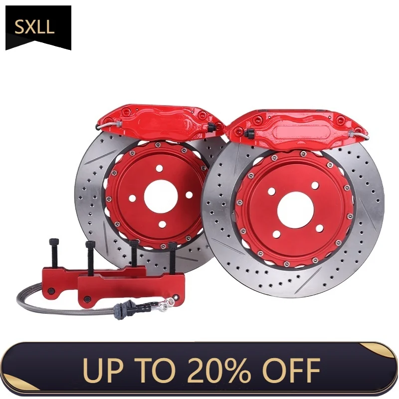 

SXLL Best China Wholesale Big Brake Kit, 7600 15 16 Brake System 4 Pot 380 mm Disc Kit for Model X 2015-2016 2017-2019 Model X