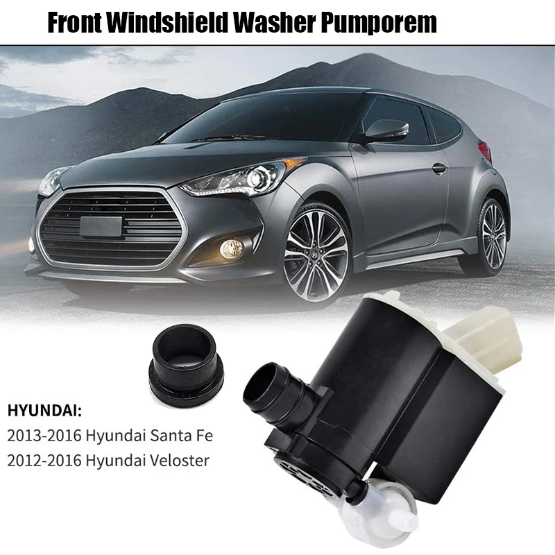 Windshield Washer Pump Motor Front 98510-2V100 for Hyundai Santa Fe Carens Carnival Kia Sedona 2006-2013 Windscreen Wiper Fluid