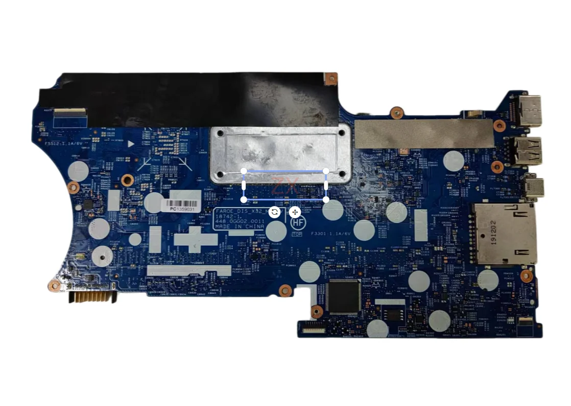 

yourui For HP Pavilion X360 14-DH Laptop Motherboard With i3 i5 i7 10th Gen CPU 18742-1 L67766-601 L67767-601 448.0GG02.0011