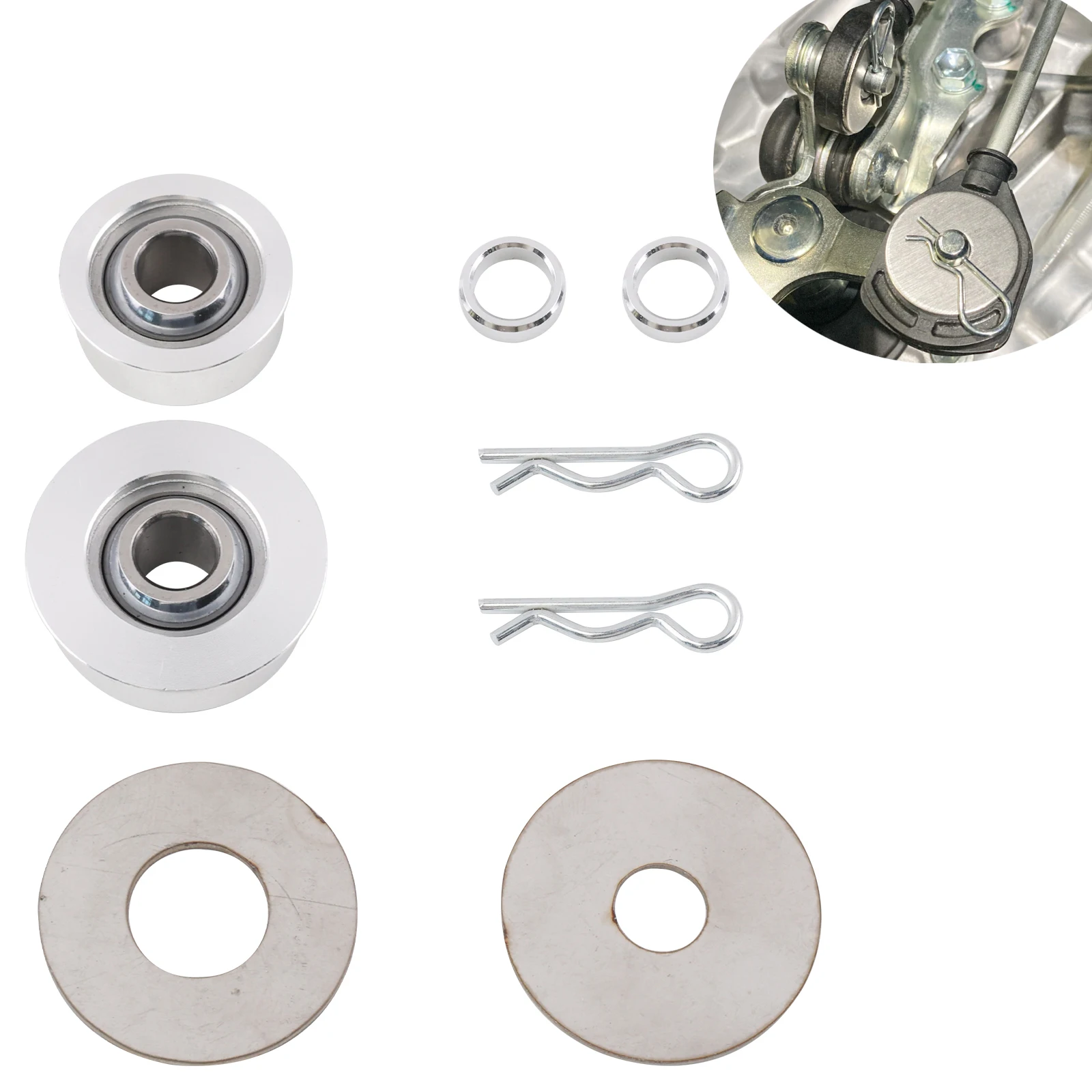 

Замените резиновые втулки троса переключения передач, улучшенные алюминиевые сферические втулки для Toyota GR Corolla 2023+