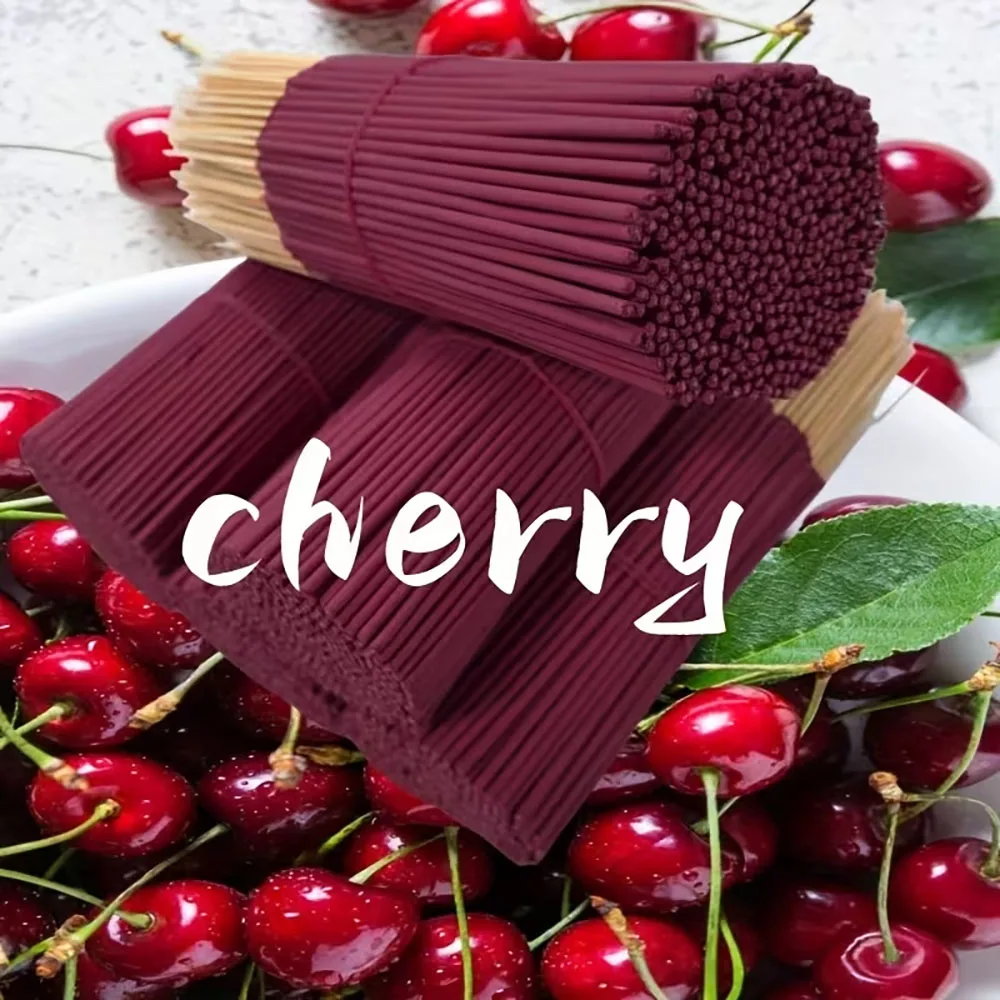 20/60/140/200 Pieces, Natural Cherry Aroma Sticks - High-Quality Wooden Aromatherapy, Cherry Essential Oil, Home, Yoga, Office, Tea Room Fragrance, Suitable for Halloween, Christmas, Easter and Other Holidays, Cherry-Themed Products, Holiday Decorations, Elegant Packaging, Natural Wooden Aroma Sticks