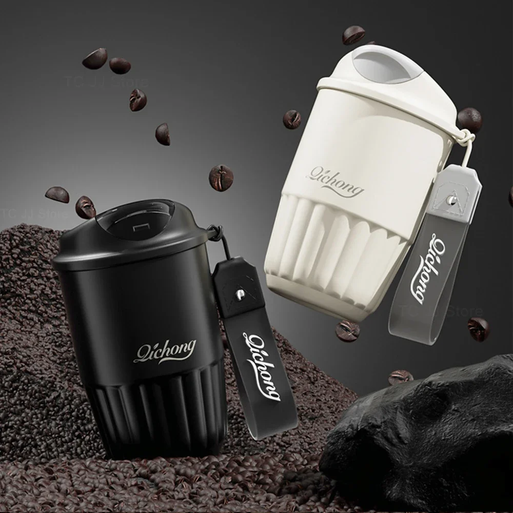 

Ceramic Liner Stainless Steel Coffee Cup 410ML Thermos Mug Leak-Proof Travel Thermal Vacuum Flask Insulated Cup Water Bottle