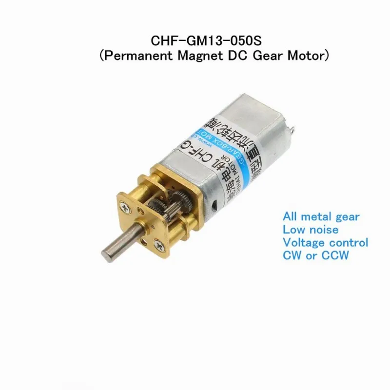 

GM13-050 micro DC gear motor 3--24V 12V 6V 3V metal CW CCW Lottery machine Smart Door Lock DIY Motor (12/24v type)