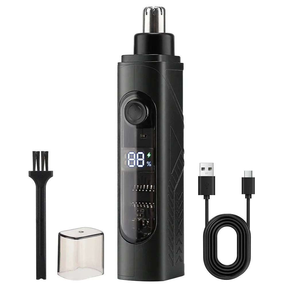 Rechargeable Nasal Trimmer & Facial Shaver for Men – Portable Grooming Device for Nose & Face