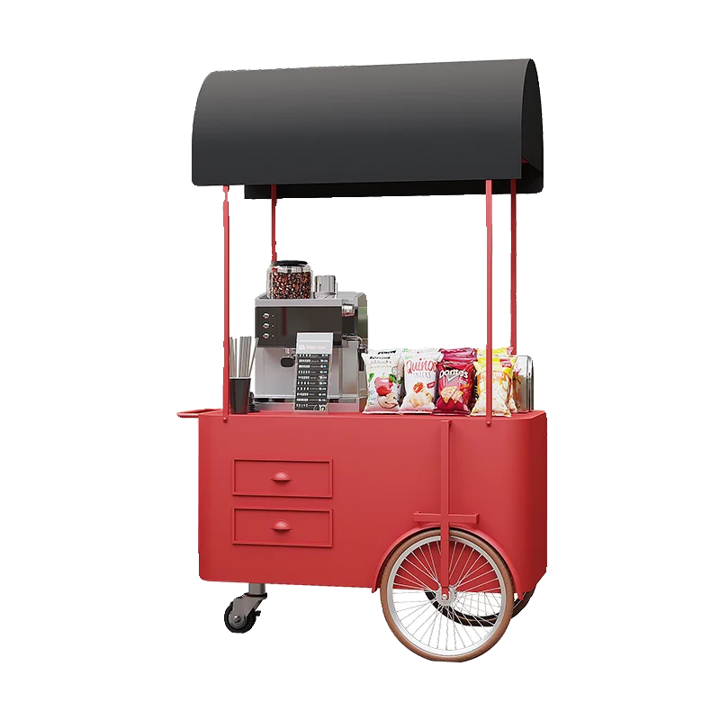 Night market outdoor stall trolley movable stall snack cart