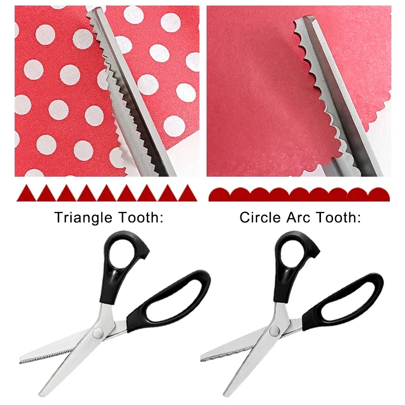 Tailor scissors Pinking Shears Zig Zag Sewing Cut Serrated Lace Scissors Sewing Accessories Fabric Scissors DIY Craf Sewing Tool