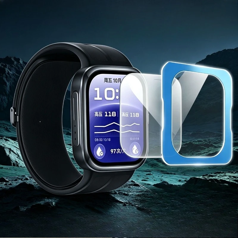 Screen Protector For Huawei Watch D3 HD Anti-scratch Tempered Glass Film with Auto-alignment Installation Kit For Huawei D3
