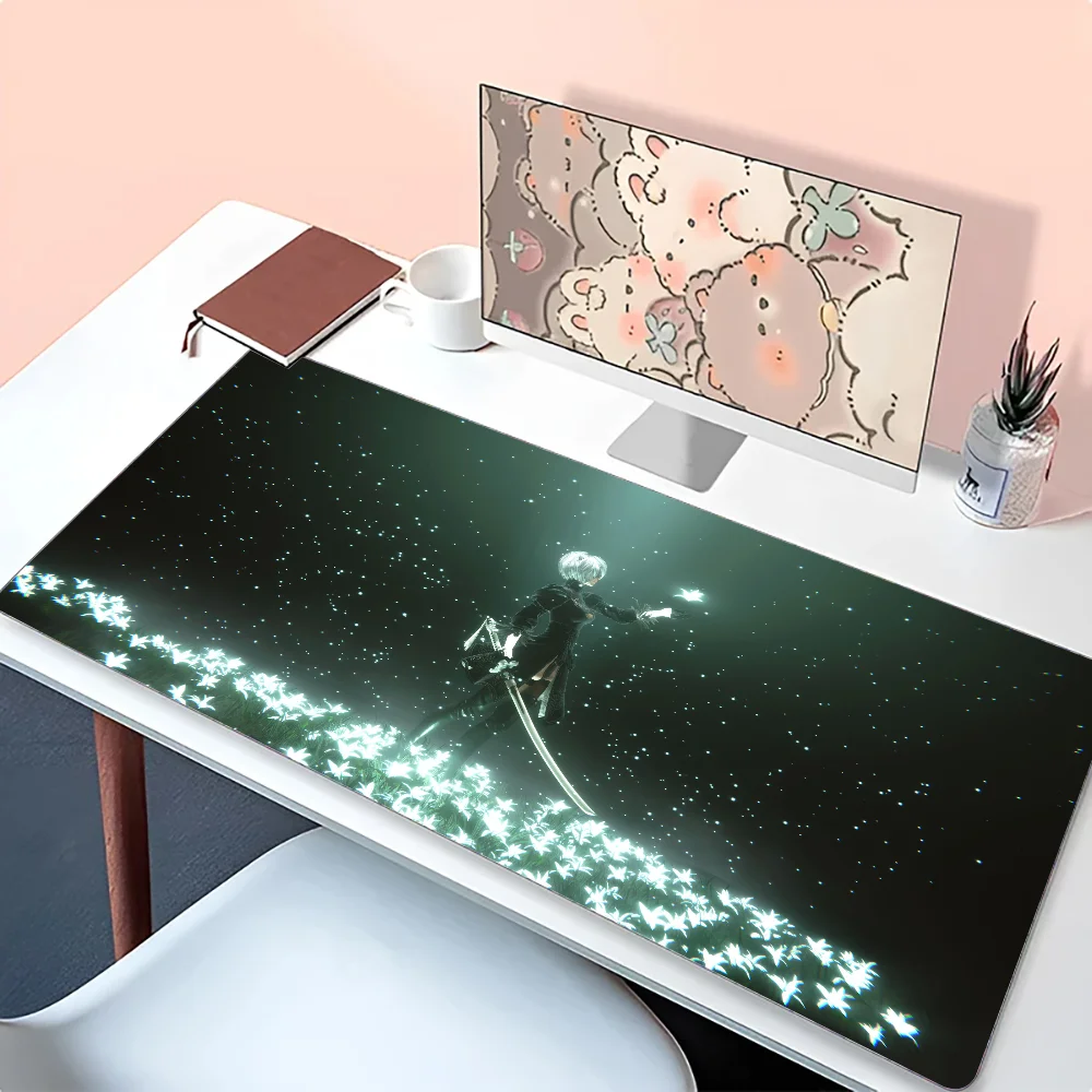 2B Nier Automata Anime Girl Mousepad Mouse Mat Desk Mat With Pad gaming accessories Prime Gaming XXL Keyboard Pad