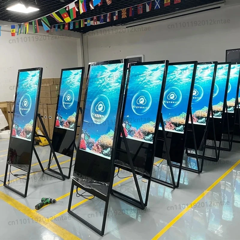 Standing LCD Digital Signage Display Portable Poster Publicidad Digital Menu Board Wall Exhibition Display Stand