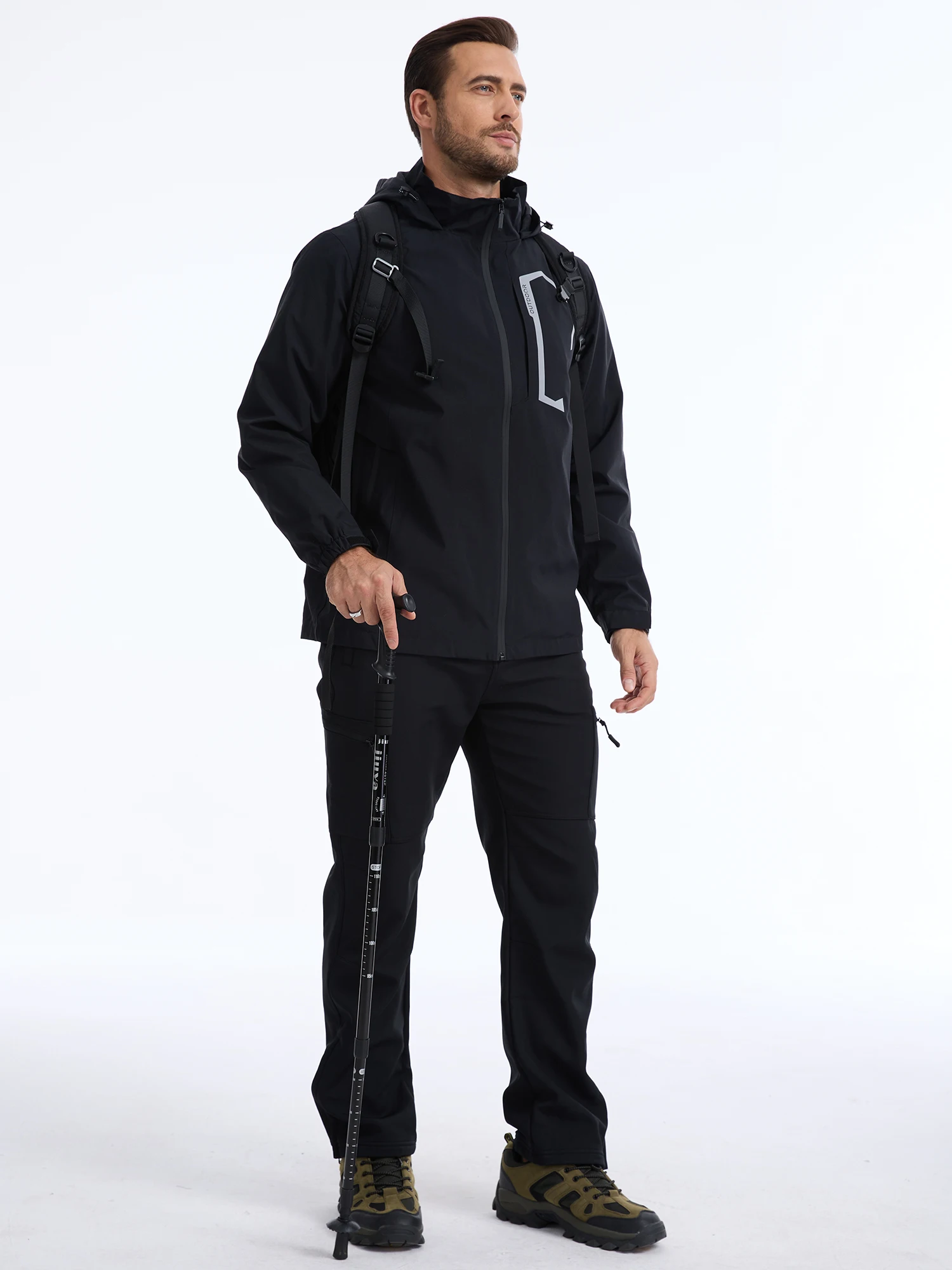 Winter Herren Wasserdichte Camping-Wanderhose Cargo Taktische Softshell Warme Fleece Winddichte Outdoor-Trekking-Jagdhose – Detail 12
