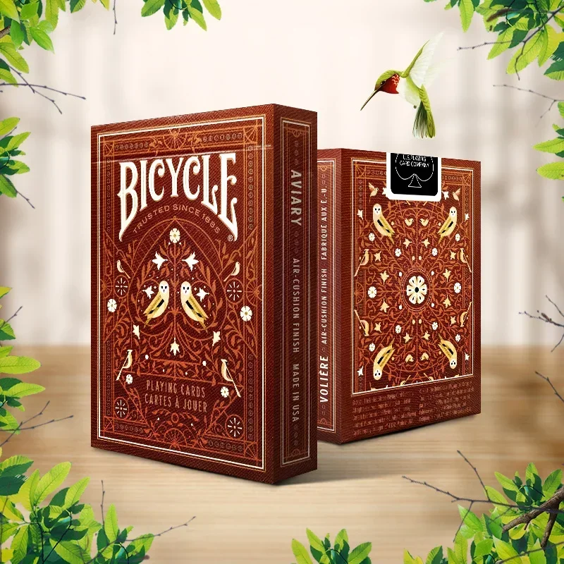 Orange Bicycle Aviary Playing Cards USPCC Collectable Deck Card Games Magic Tricks for Magician